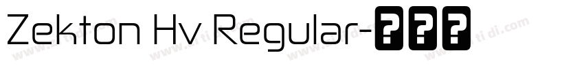 Zekton Hv Regular字体转换
